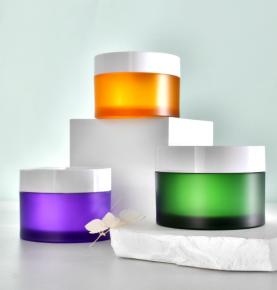 Eco Friendly Round Plastic Cream Jars for Cosmetic Packaging